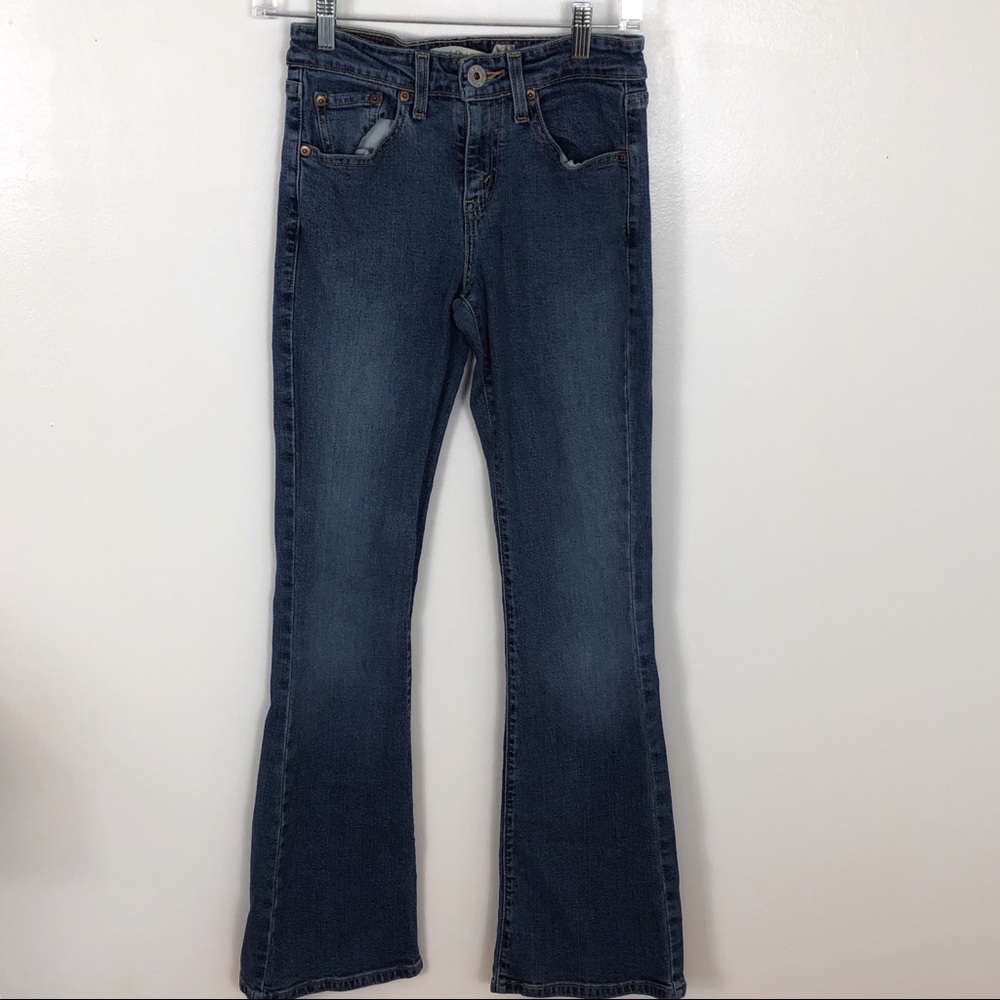 Levi Low Flare Jeans Blemished Long